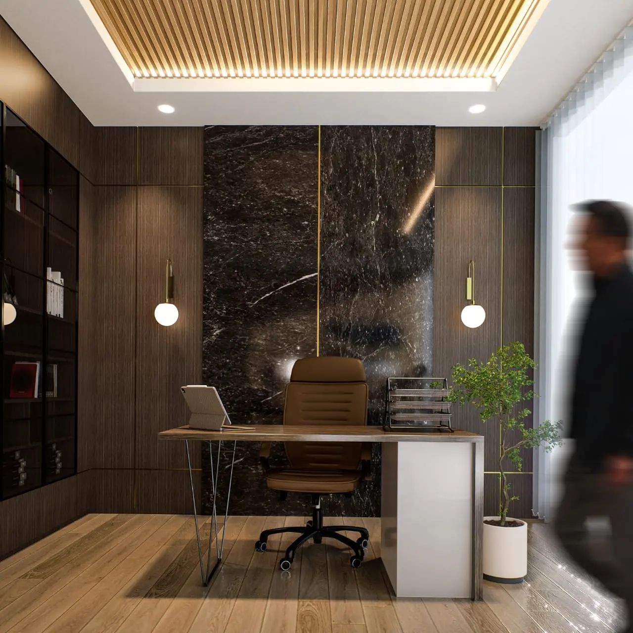 Proyek arsitektur – fasad modern